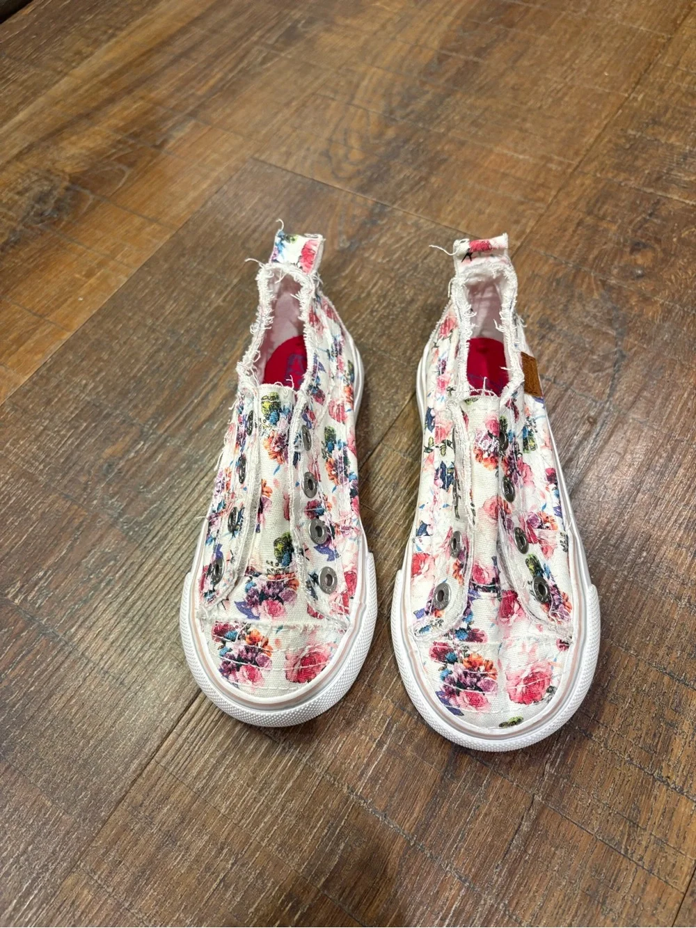 Blowfish Malibu All Play-K Girls Floral Slip-On Shoes Kids Sz 10